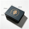 Black Folding Magnetic Gift Box with Gold Foil Logo