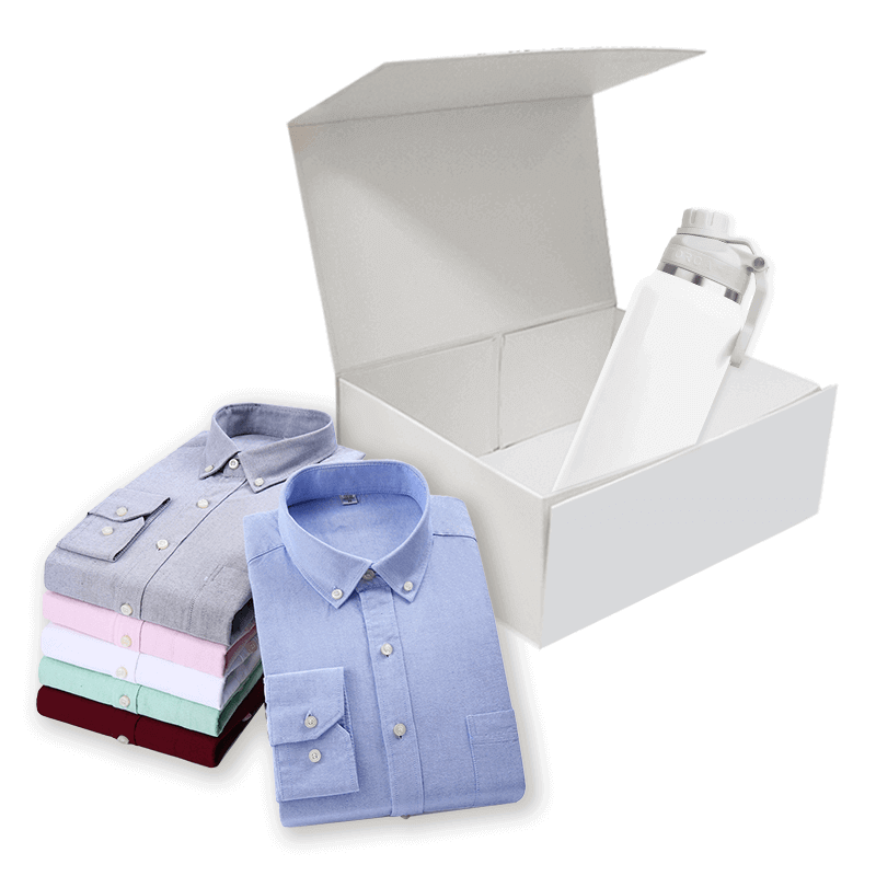 Custom White Folding Box with Apparel Packaging