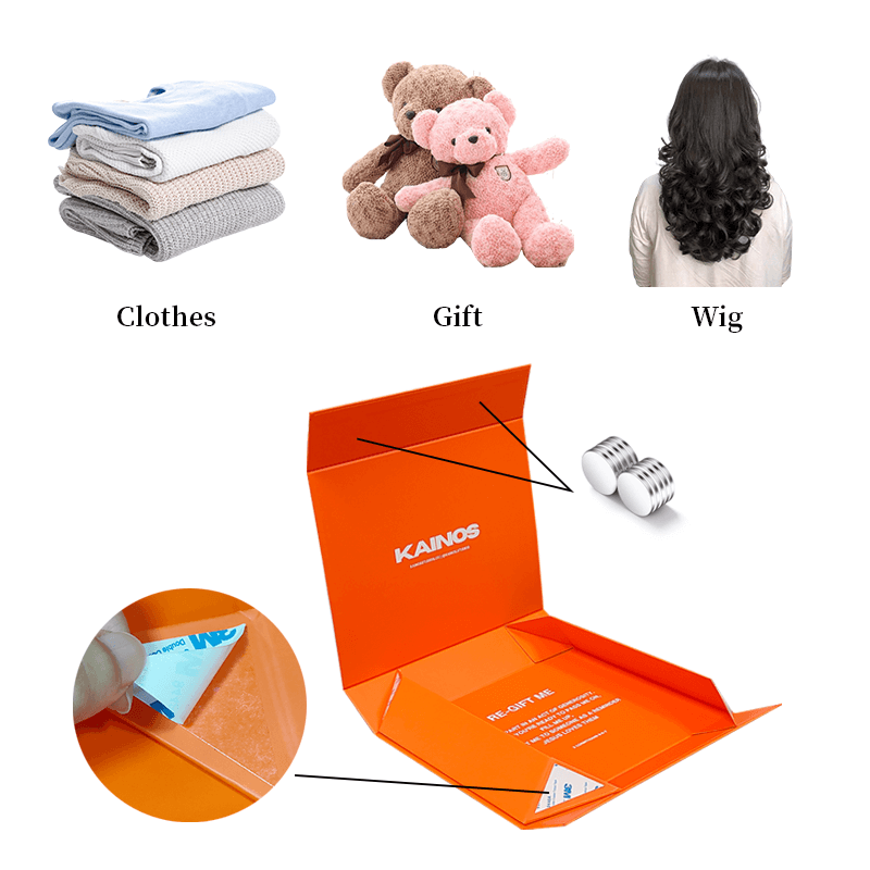 Premium folding paper gift box with custom logo printing