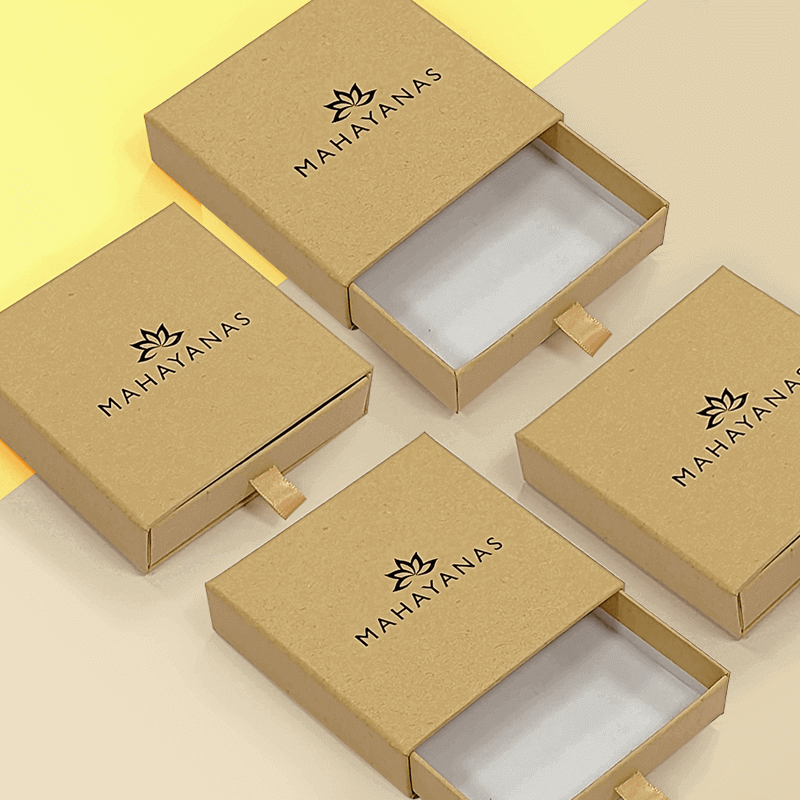 Eco friendly kraft drawer box for retail products