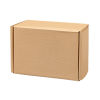 Closed Kraft Mailer Box with Folding Packaging Structure