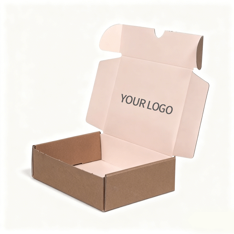Pink Mailer Box Packaging with Logo Printing