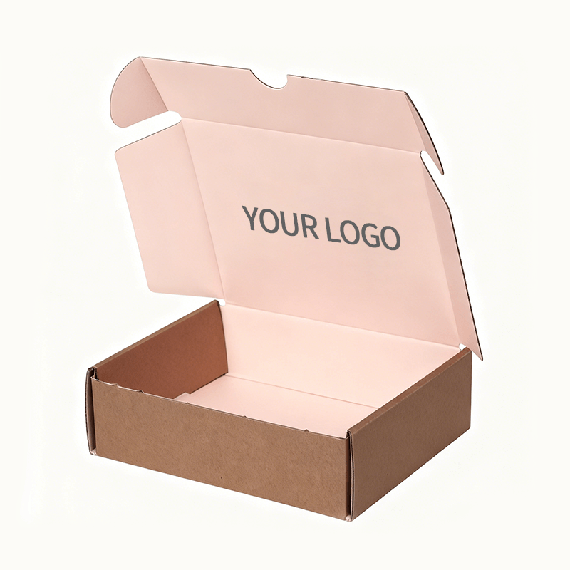 Open Corrugated Mailer Box with Custom Printing