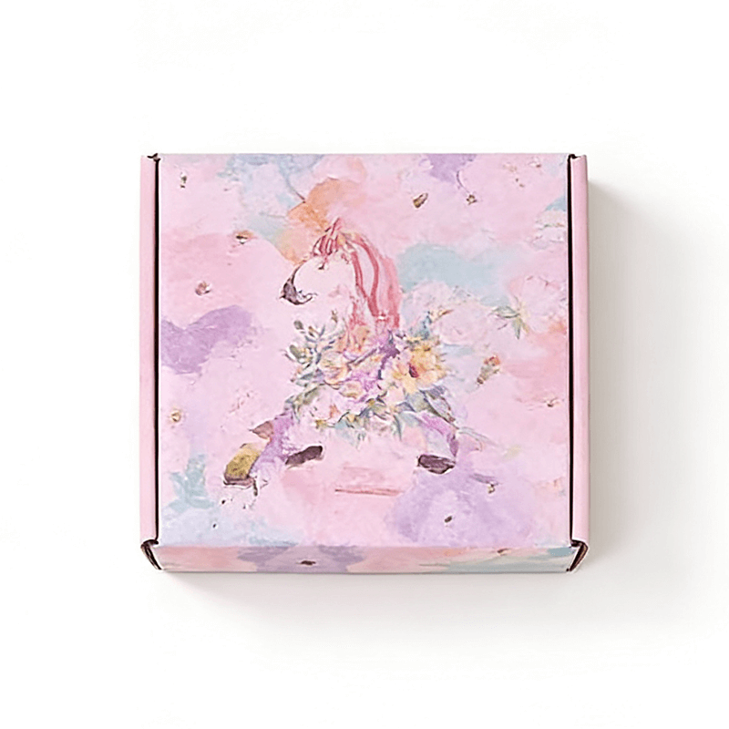 Printed Mailer Box with Floral Design for Gift Packaging