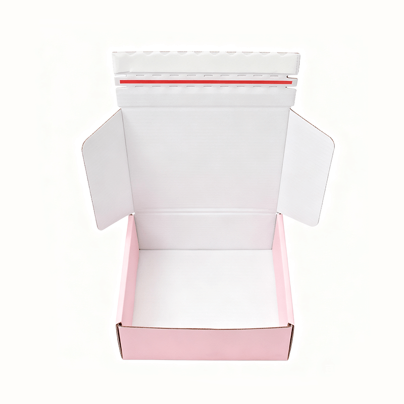 Pink Folding Mailer Box Packaging for Product Shipping