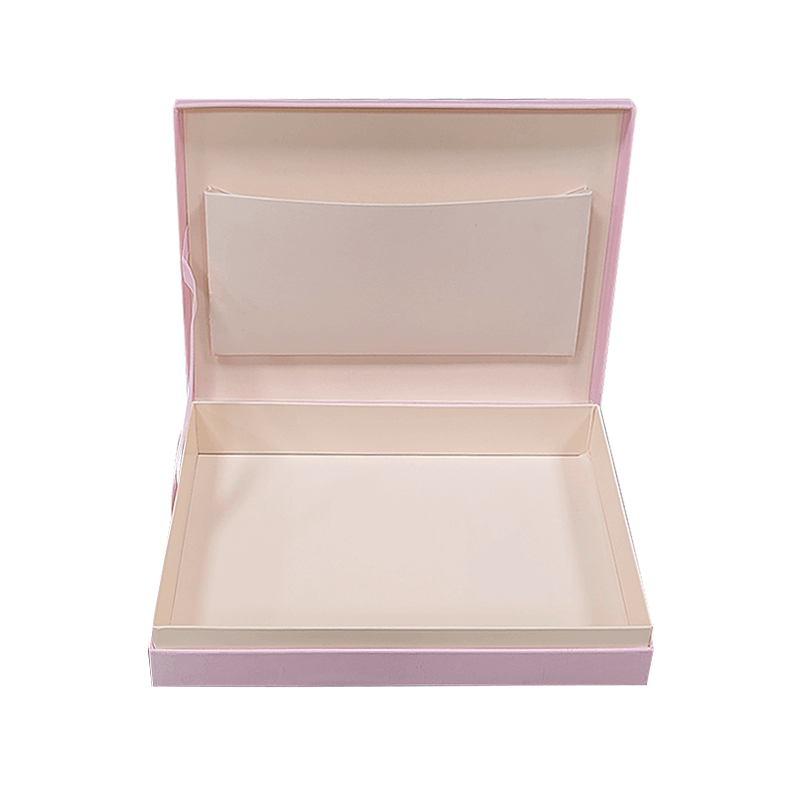 Book Style Box wooden interior view with compartments
