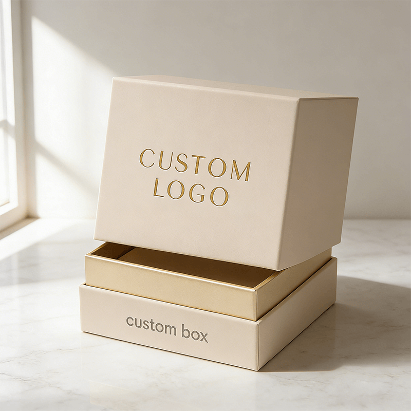 Three Piece Rigid Box set front view closed with matte finish