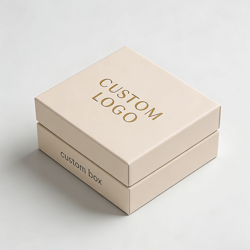 Three Piece Rigid Box set closed boxes with Custom Giving logo
