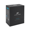 Black Two Piece Rigid Box disassembled lid and base