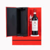 Magnetic Wine Box open showing sponge insert and bottle slot