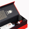 Magnetic Wine Box angle view showing lid and magnetic closure