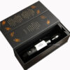 Magnetic Wine Box top view with black insert and single bottle slot