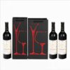 Wine Carrier Box four colors black red gold and blue