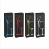 Wine Carrier Box with red pattern and two wine bottles